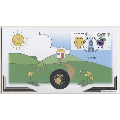 484 - IG lot – documents required. 2021 50th anniversary Mr Men and Little Miss quarter ounce gold proof F... 