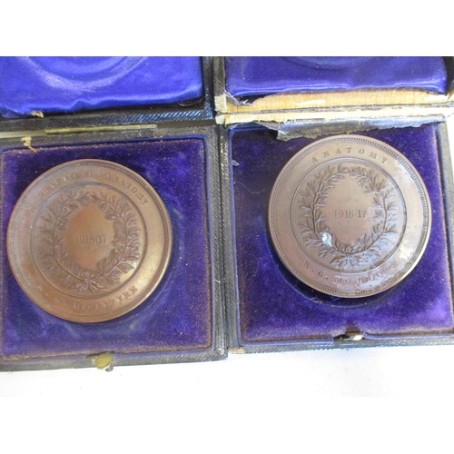 519 - Mainly Edinburgh University and Medical School range of AE boxed prize medals, many are named, earli... 