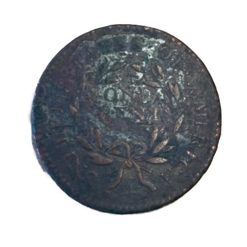 550 - USA. American Liberty 1795 large one cent poor. (Y)