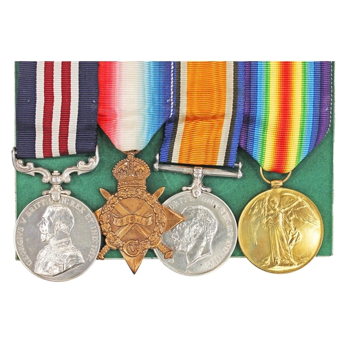 77 - WW1 Military Medal and 1914-15 Star trio to GS-7247 Pte E. Knox 2-D. Gds (D-13123 on MM) nearly extr... 