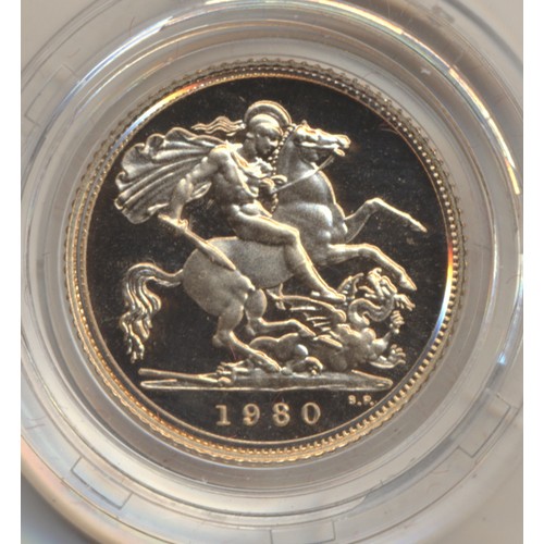 399 - I. gold lot – documents required. 1980 Royal Mint boxed proof St George and the Dragon half sovereig... 