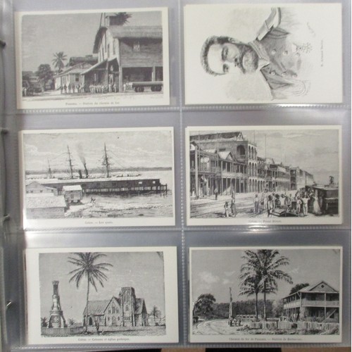 171 - Foreign. Panama coln. in modern album. Publisher. Sucesion de I.L. Murado Jr (white border no. on fr... 