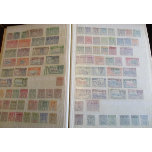 20 - BC large A-Z KGV-QEII (1980's) stock mainly M/og (later 1980's UM) (some mixed cond) in 28 stockbook... 