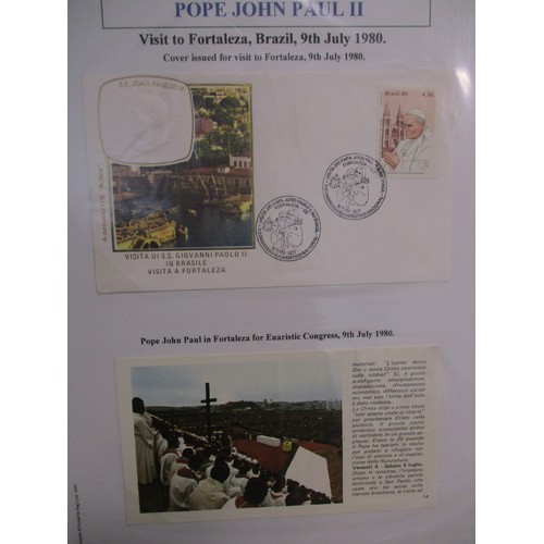 95 - John Paul II. The Travels of Pope John Paul II. Extensive, excellent and uniquely comprehensive writ... 