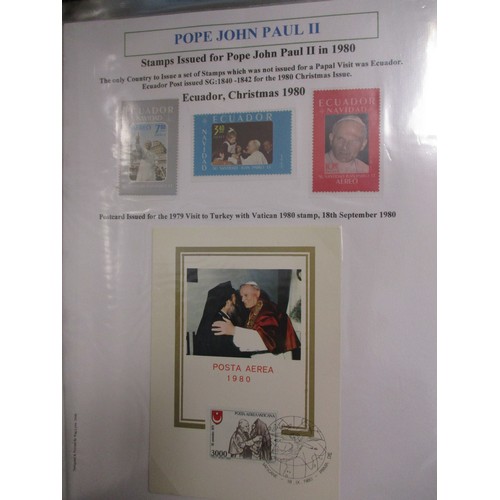 95 - John Paul II. The Travels of Pope John Paul II. Extensive, excellent and uniquely comprehensive writ... 