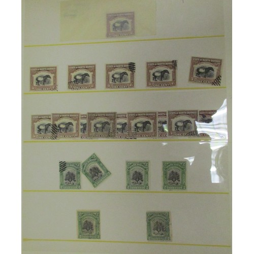 17 - QV-QEII mint and used BC collection in 9 binders, exercise book and loose incl Antigua 1938-51 set t... 