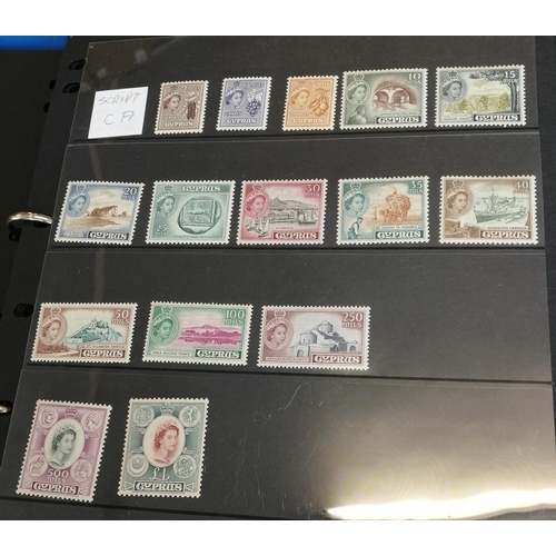 12 - BC QV-QEII, mainly mint ranges in stock binder. Incl Br. Africa, Falkland Is & Dependencies etc. (V)