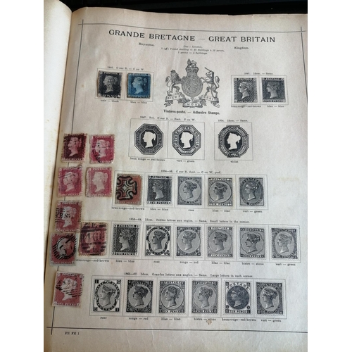 17 - World early, mainly used ranges in sparsely-filled large old Senf album. Viewing suggested. (V)