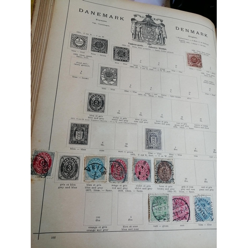 17 - World early, mainly used ranges in sparsely-filled large old Senf album. Viewing suggested. (V)