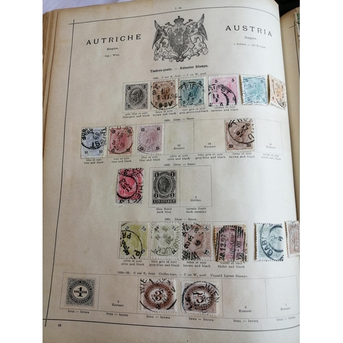 17 - World early, mainly used ranges in sparsely-filled large old Senf album. Viewing suggested. (V)