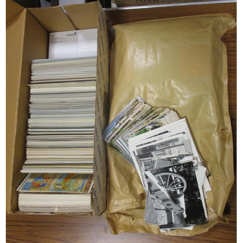 229A - Accumulation of part sorted mixed collectables, with ranges various world stamps, postcards, cigaret... 