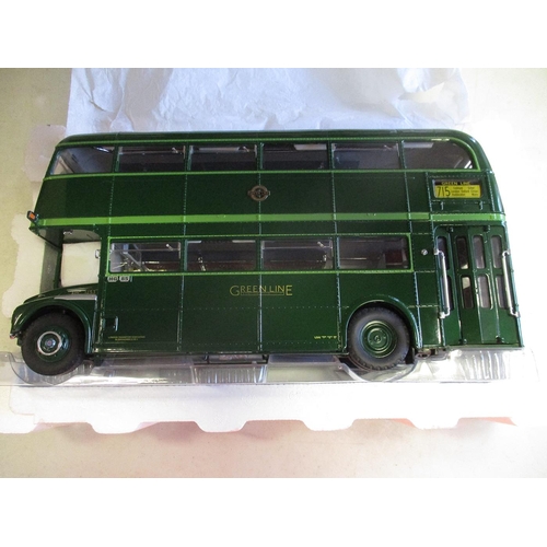 386 - Sun Star. 1/24 Scale Routemaster Buses with Green Line RMC 1453 - 453 CLT No 2904 (wing mirrors fitt... 