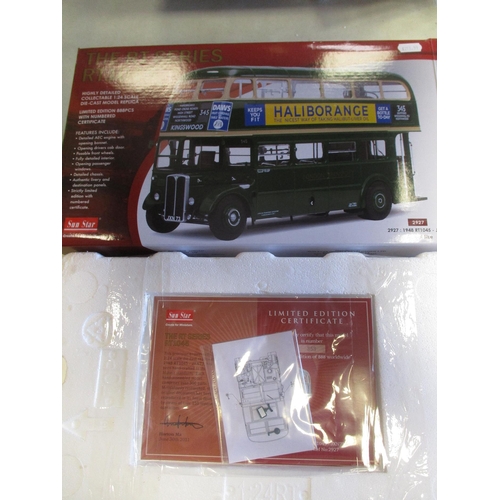 386 - Sun Star. 1/24 Scale Routemaster Buses with Green Line RMC 1453 - 453 CLT No 2904 (wing mirrors fitt... 