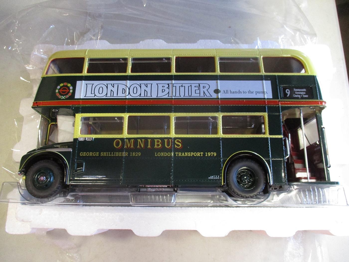 Sun Star. 1/24 Scale Routemaster Buses with RM 2191 - CUV 191C No 2907  London Bitter decals to side,