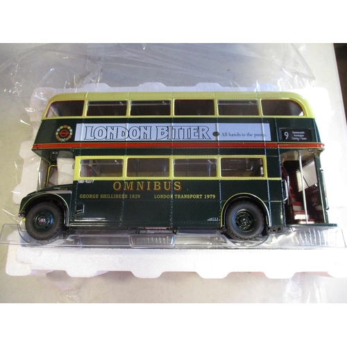 387 - Sun Star. 1/24 Scale Routemaster Buses with RM 2191 - CUV 191C No 2907 London Bitter decals to side,... 