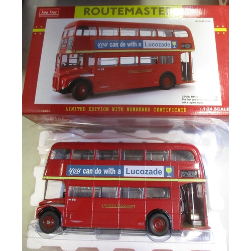 390 - Sun Star. 1/24 Scale Routemaster Buses with RM 870 - WLT 870 No 2908 