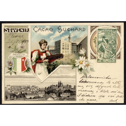 81 - Misc. coln. A lovely coln. of misc. subjects in modern album. Chocolate advertising incl Swiss and B... 