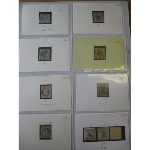 286 - German States. A range of approx. 90 individual items, each of some merit, on stockcards, with bette... 