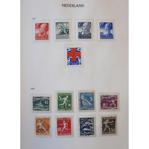 308 - Netherlands. Early to modern coln in illus Davo album incl 1906 Anti-TB set U, 1928 Olympics set U, ... 