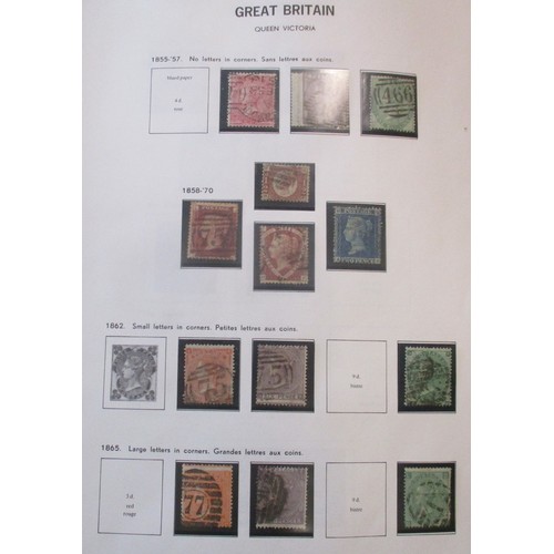 366 - QV-QEII range in 3 vols (2x SG Davo), FU or U, incl 1840 1d black U, 1858-70 set U, 1867-80 vals to ... 