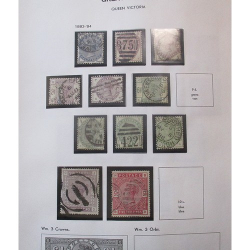 366 - QV-QEII range in 3 vols (2x SG Davo), FU or U, incl 1840 1d black U, 1858-70 set U, 1867-80 vals to ... 