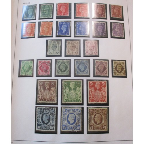 366 - QV-QEII range in 3 vols (2x SG Davo), FU or U, incl 1840 1d black U, 1858-70 set U, 1867-80 vals to ... 