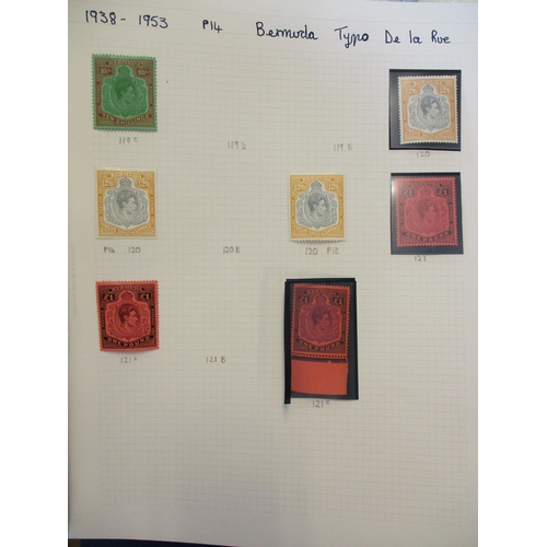 169 - Bermuda. 1938-53 set to £1 on loose album leaves M/UM, with 2s (x4), 2s6d (x4), 5s (x2), 10s (x2), 1... 