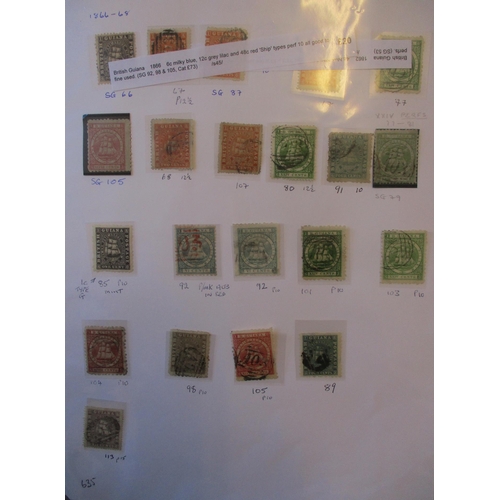 171 - British Guiana. QV to QEII coln in two well-filled binders incl early vals U, 1863-76 48c M, 1888-89... 