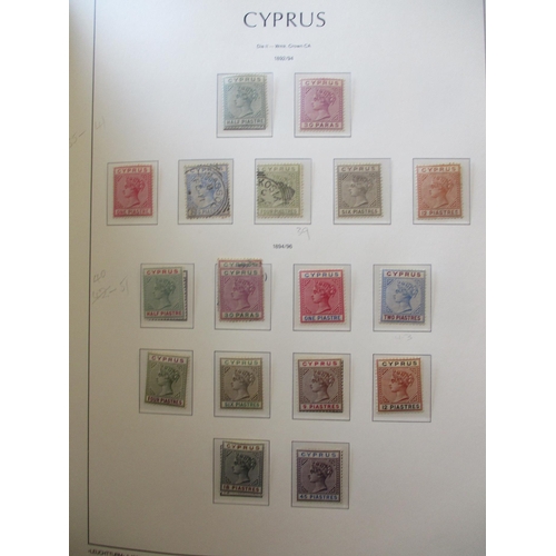 177 - Cyprus. Early to modern coln in ‘Leuchtturm’ album incl 1880 ovpts to 4d M/U, 1881 ½d on 1d U & FU, ... 