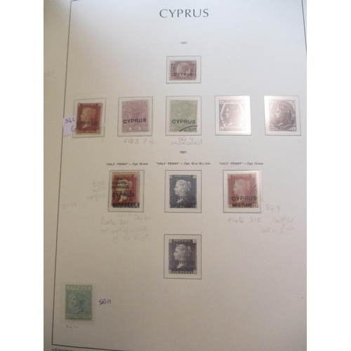 177 - Cyprus. Early to modern coln in ‘Leuchtturm’ album incl 1880 ovpts to 4d M/U, 1881 ½d on 1d U & FU, ... 