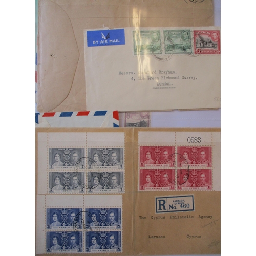 181 - Cyprus. Early to modern coln in three binders incl early vals U, 1938-51 vals to 90pi M, 1948 RSW se... 