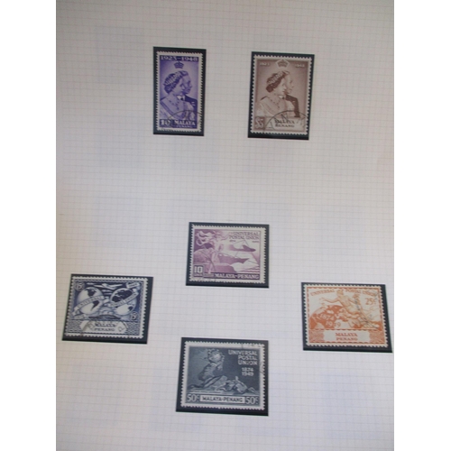 211 - Penang. FU range on loose album pages incl 1948 RSW set, 1949-52 set to $5, 1954-57 set to $5, 1957 ... 