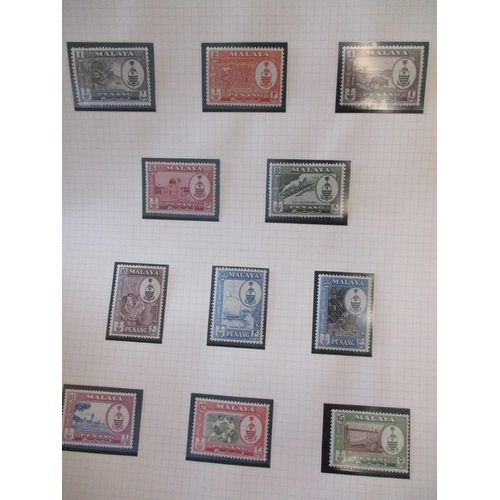 212 - Penang. UM range on loose album pages incl 1948 RSW set, 1949-52 set to $5, 1954-57 set to $5, 1957 ... 