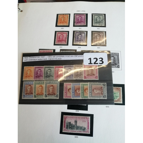 225 - New Zealand. Somewhat untidy QV-QEII coln in 2 vols and on loose leaves, cards etc. QV used range fr... 