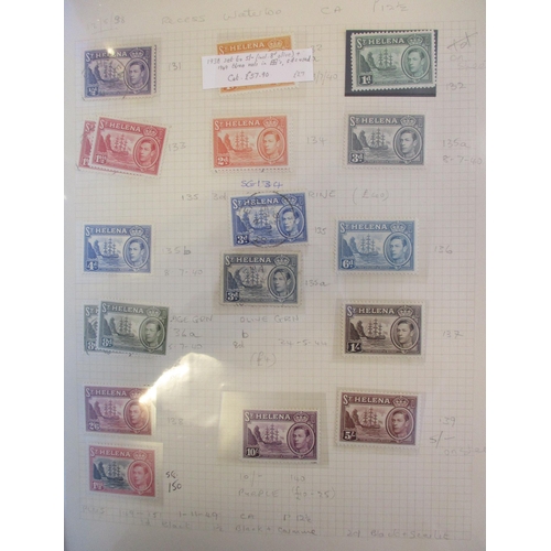 235 - St. Helena. Coln in six binders & vol incl early vals U, 1922-37 vals to 2s6d M with ‘Specimen’ 2d, ... 