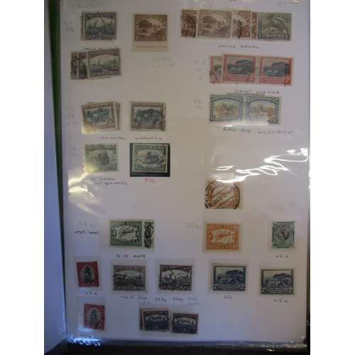 246 - South Africa. Early to modern untidy coln in two large binders incl 1933-36 Voortrekker set U on cov... 