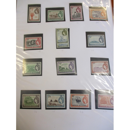 250 - Tristan da Cunha. Early to modern partly untidy coln in four binders incl 1952 ovpt set to 10s UM wi... 