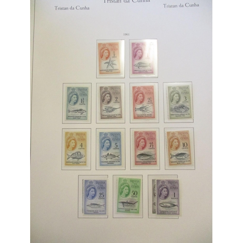 251 - Tristan da Cunha. 1952-1995 coln in Ka-Be album incl 1952 ovpt set to 10s UM, 1954 set to 10s M, 196... 