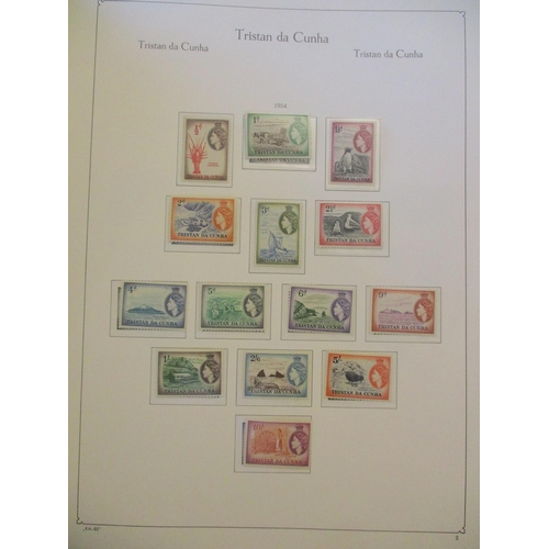 251 - Tristan da Cunha. 1952-1995 coln in Ka-Be album incl 1952 ovpt set to 10s UM, 1954 set to 10s M, 196... 