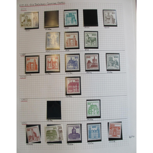 296 - West Germany. 1977-1990 UM coln in binder incl M/S and defins, odd bklt etc. STC £1,235 (V)