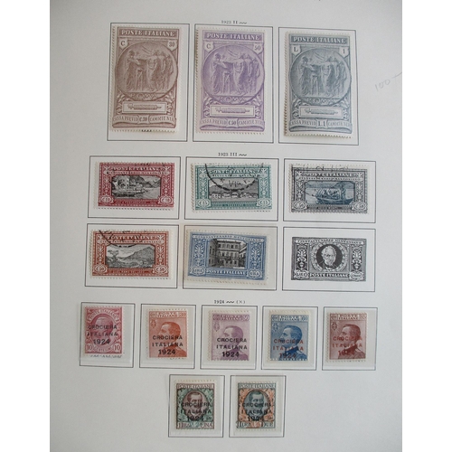 301 - Italy. Early to modern M/U coln in two albums, good range of classics, 1890 vals to 1.75l, 1901 vals... 