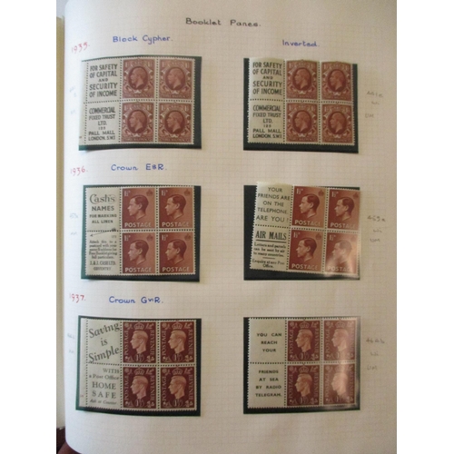 387 - KGV-KGVI excellent specialised predominantly UM & FU coln in album with various watermark differenti... 