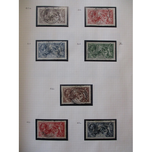 387 - KGV-KGVI excellent specialised predominantly UM & FU coln in album with various watermark differenti... 