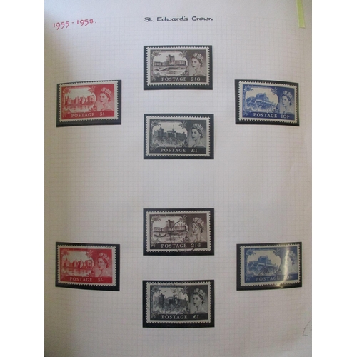 393 - 1952-1970 predominantly UM/FU specialised coln in album with watermark differentials; watermark inve... 