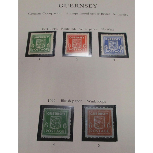 488 - Channel Islands. Coln of UM, M or U Jersey and Guernsey ranging 1941-2016 in 9 vols and loose in env... 