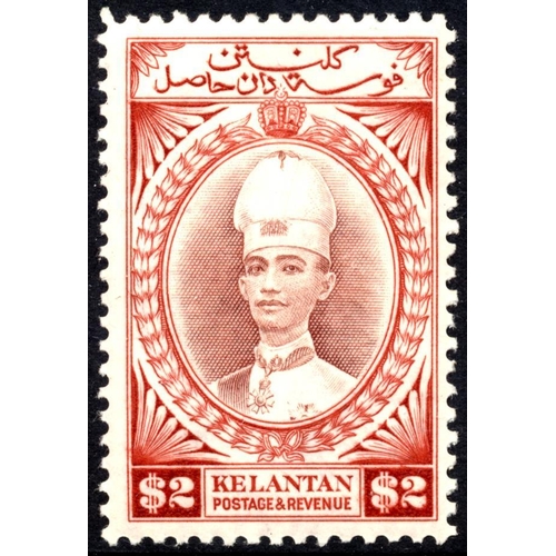 203 - Kelantan. UM/M range on loose album pages incl 1937-40 Sultan Ismail set to $5 M, 1948 RSW set UM, 1... 