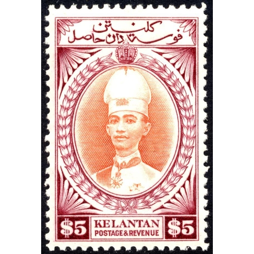 203 - Kelantan. UM/M range on loose album pages incl 1937-40 Sultan Ismail set to $5 M, 1948 RSW set UM, 1... 