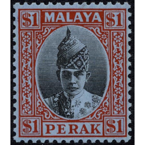 213 - Perak. M/UM range on loose album pages incl 1938-51 Sultan Iskandar set to $5 M, 1948 RSW set UM, 19... 