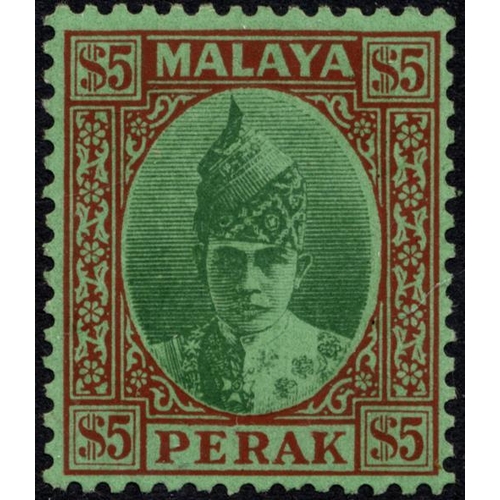 213 - Perak. M/UM range on loose album pages incl 1938-51 Sultan Iskandar set to $5 M, 1948 RSW set UM, 19... 