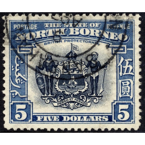 230 - North Borneo. Excellent FU range on loose album leaves incl 1939 set to $5, 1945 BMA ovpt set to $5,... 